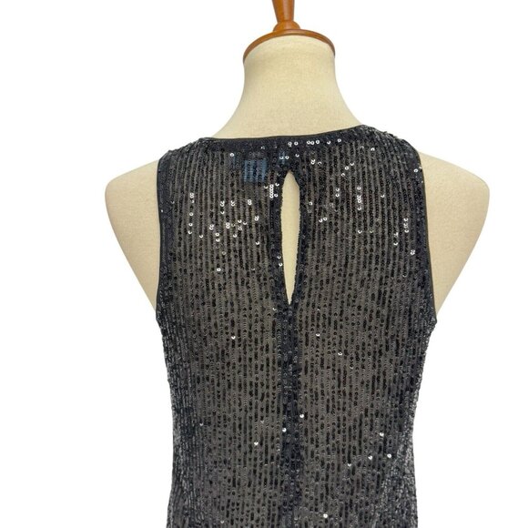 Cece women's evening tank top sequined sheer size XL - Picture 7 of 9
